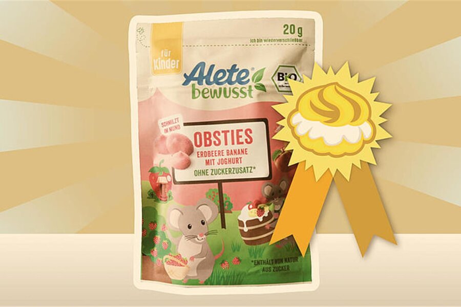 Zuckerbombe von Alete bekommt Negativ-Preis „Goldener Windbeutel“ - Die Obsties Erdbeer-Banane mit Joghurt von Alete haben den Negativ-Preis "Goldener Windbeutel" der Verbraucherschutz-Vereinigung Foodwatch erhalten.