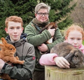 Züchter stellen in Mauersberg wieder aus - Carlo und Merle Bachmann haben das gleiche Hobby wie Jacqueline Neubert: Sie züchten Kaninchen. Zur Ortsschau in Mauersberg stellen sie ihre Zuchtergebnisse aus. 