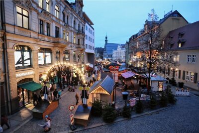 Zufahrtsschutz: Zwickauer Weihnachtsmarkt ohne Sicherung - Der Weihnachtsmarkt Zwickau