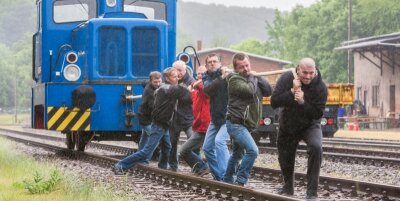 Zug um Zug bei der Bahn-Olympiade zum Männertag - 