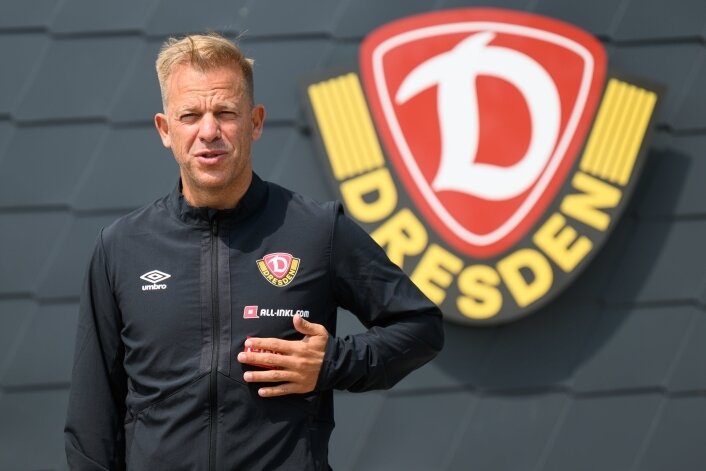 Stellt sich am Montag mit seinem Team in Großschirma vor: Markus Anfang, der neue Trainer des Drittligisten Dynamo Dresden.