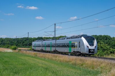 Zugstrecke Chemnitz-Leipzig: Die neuen Batteriezüge kommen erst Mitte 2025 - Der Batteriezug von Alstom.
