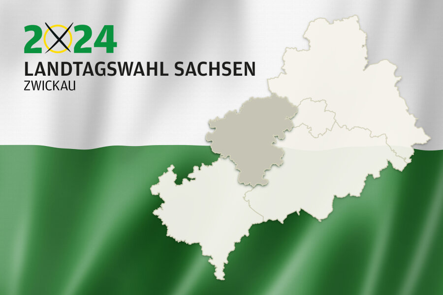 Landtagswahl in Sachsen 2024 - Alles zu Parteien, Kandidaten und Ergebnissen für den Landkreis Zwickau.