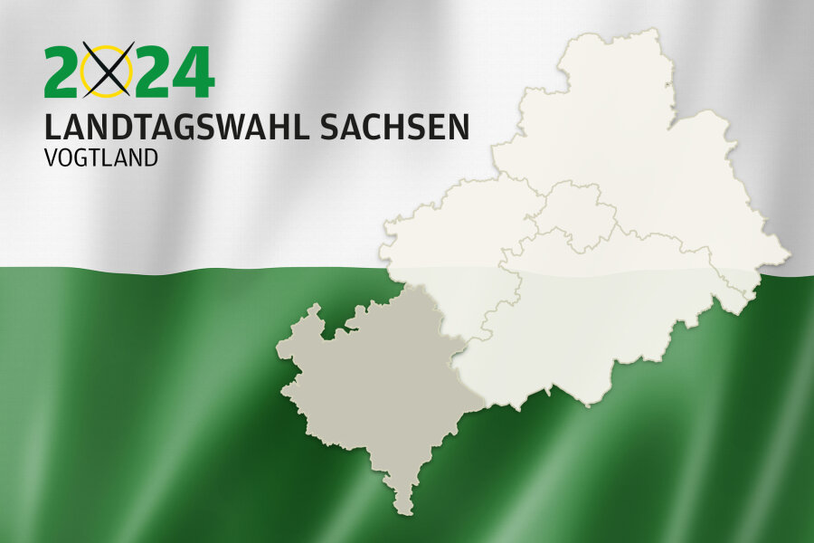 Landtagswahl in Sachsen 2024 - Alles zu Parteien, Kandidaten und Ergebnissen für den Vogtlandkreis.