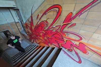 Zwei große Festivals steigen in Plauen - Traditionelles Graffititreffen "IBUG" (2011) im Gebäude ehem. "Palla" in Meerane