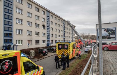 Zwei Verletzte bei Brand in Plauen - 