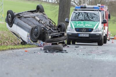 Zwei Verletzte bei Unfall zwischen Herold und Gelenau - 