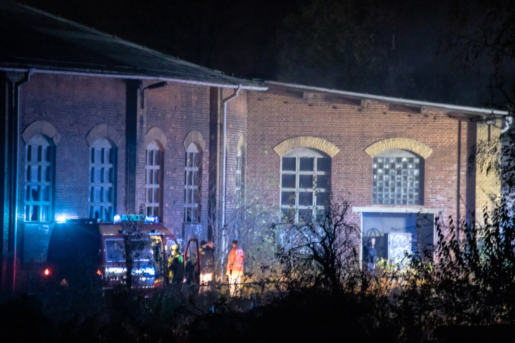 Zwickau Brand in Lokschuppen