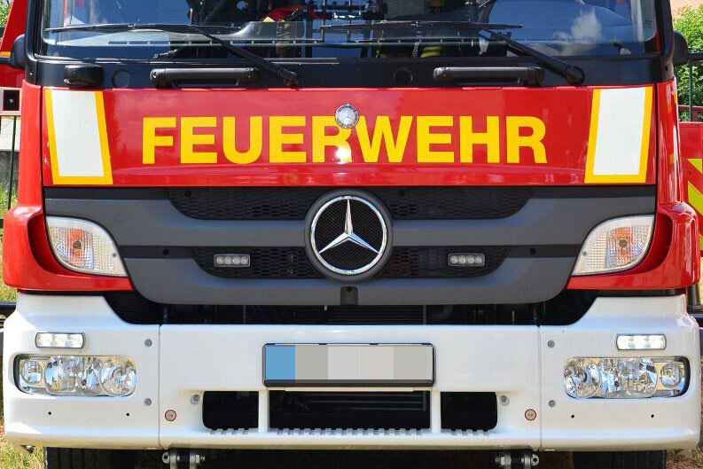 Zwickau: Feuerwehr befreit Kälber aus Schacht - 
