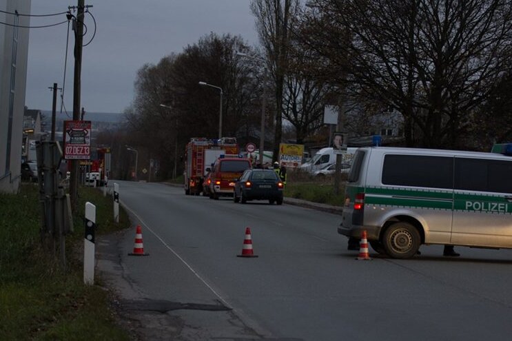 Zwickau: Gasleck - Feuerwehr im Einsatz - 