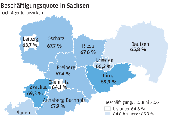 Zwickau hat sachsenweit beste Beschäftigungsquote - 