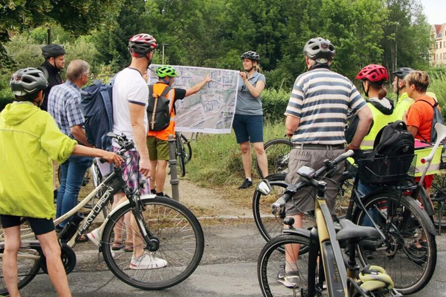 Zwickau: Radtour mit der Oberbürgermeisterin wird am 26. Juni nachgeholt - Auch diesmal sind mehrere Zwischenstopps geplant, an denen es von der Oberbürgermeisterin Informationen gibt.