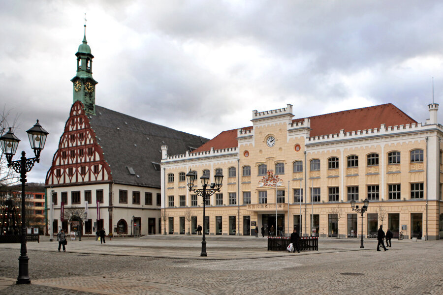Das Zwickauer Rathaus.