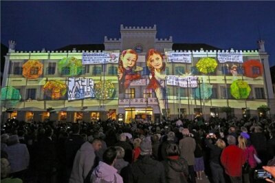 Zwickau verzeichnet im Jubiläumsjahr mehr Touristen und Übernachtungsgäste - Das "Festival of Lights" in Zwickau war 2018 ein Publikumsmagnet.
