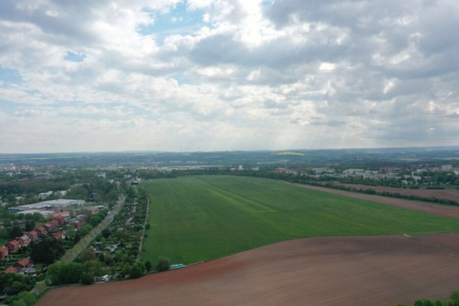 Zwickau will Klimawandel trotzen - Das Flugplatzgelände an der Reichenbacher Straße gilt als schützenswerte Frischluftschneise. 