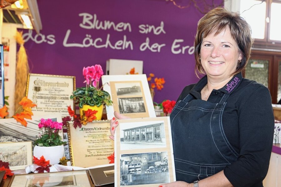 Zwickauer Blumengeschäft mit 120 Jahren Tradition - Karola Schürer hat vor 20 Jahren den Laden von ihrer Mutter übernommen und weiterentwickelt. 