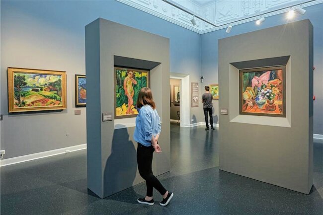 Zwickauer Museen locken mit freiem Eintritt und Sonderaktionen - Blick in einen Ausstellungsraum im Max-Pechstein-Museum. 