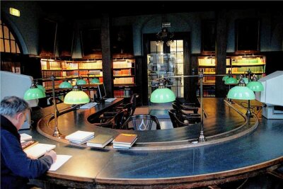 Zwickauer Ratsschulbibliothek wird 525 Jahre - Der Lesesaal der Ratsschulbibliothek, die es seit 525 Jahren gibt. 