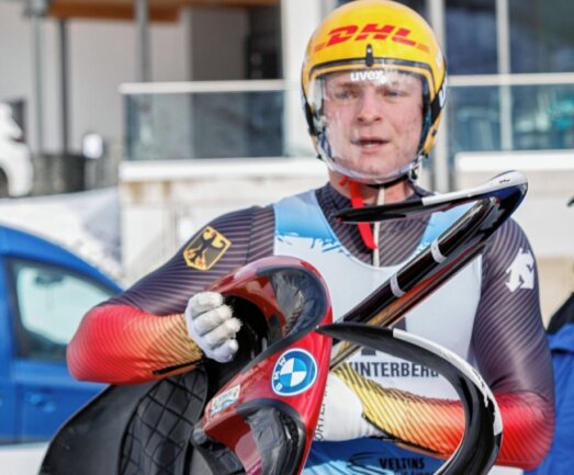 Zwickauer Rodler fährt jetzt Doppelsitzer - Bei der Junioren-Weltmeisterschaft im Januar in Winterberg war Pascal Kunze noch als Einzelstarter dabei. Künftig fährt der Rodler vom ESV Lok Zwickau Doppelsitzer. 