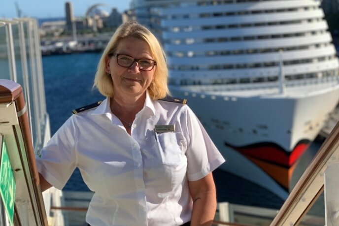 Kerstin Stötzel arbeitet als Krankenschwester auf Kreuzfahrtschiffen. Ende September steigt sie auf die Aida Luna. 