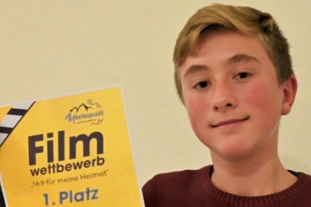 Zwölfjähriger gewinnt Eibenstocker Wettbewerb - Jacob Helm hat den Filmwettbewerb "16:9 für meine Heimat" gewonnen.