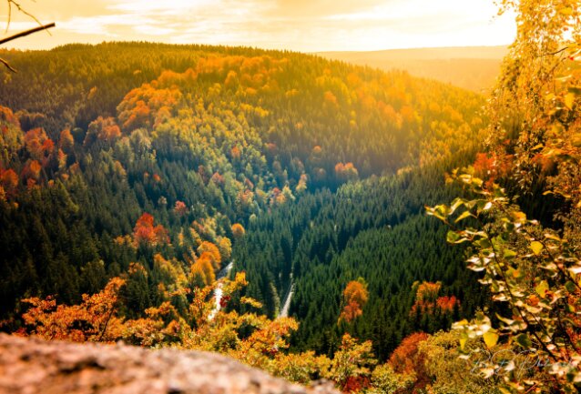 Herbstlicher Blick vom St&ouml;&szlig;er Felsen bei  Rothenthal / Olbernhau<br />
Einer meiner Liebsten Aussichten im Herbst <br />
<br />
<br />
