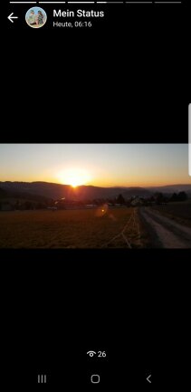 Sonnenaufgang &uuml;ber dem Spiegelwald 
