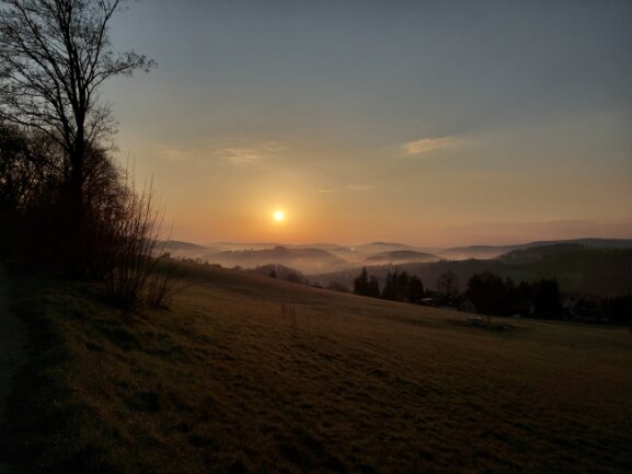 Sonnenaufgang &uuml;ber Schwarzenberg